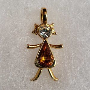 3/10$ Vintage psco 1997 charm orange girl